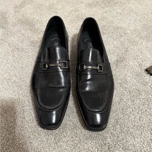 Stacy Adams Black Leather Loafers